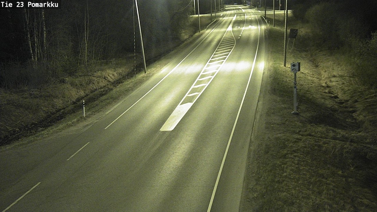 Weather Camera Image Väg 23 Påmark, Pomarkku, Satakunta