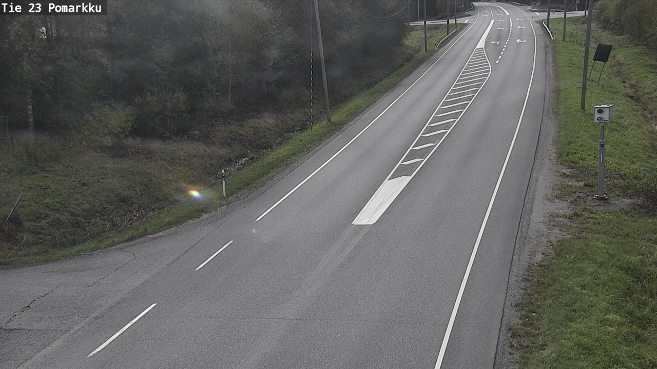 Weather Camera Image Väg 23 Påmark, Pomarkku, Satakunta