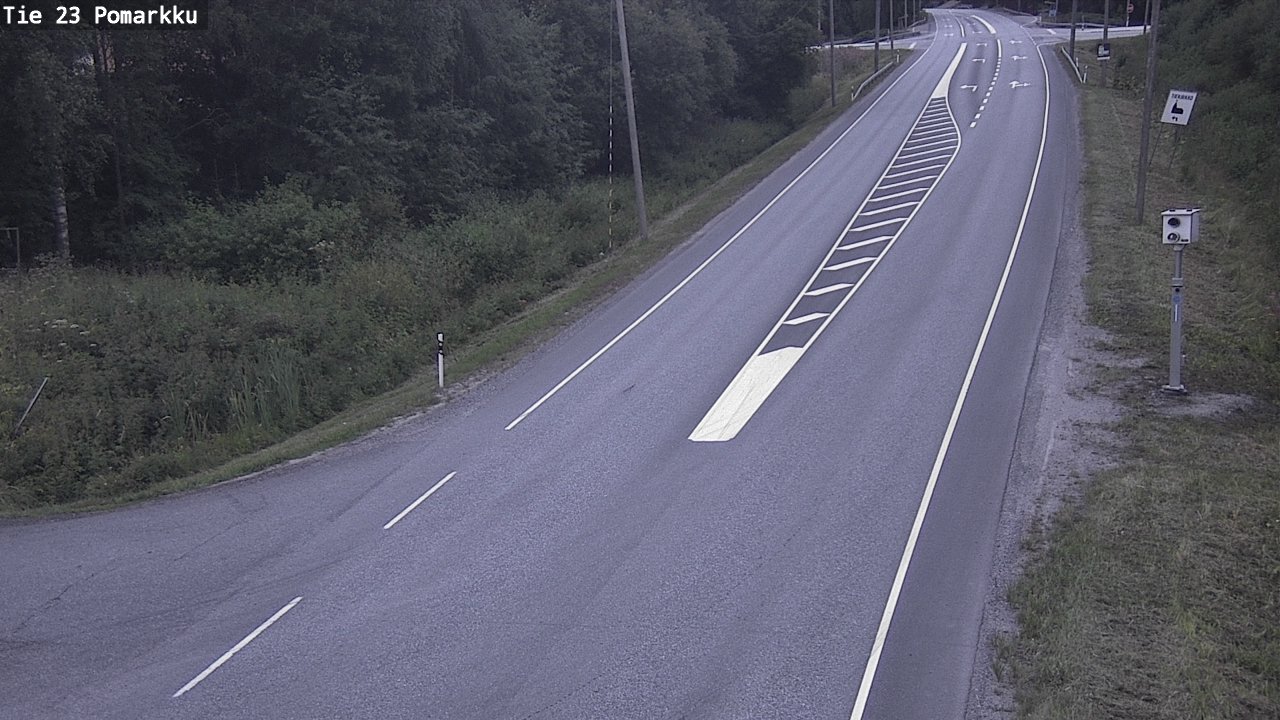 Weather Camera Image Road 23 Pomarkku, Pomarkku, Satakunta