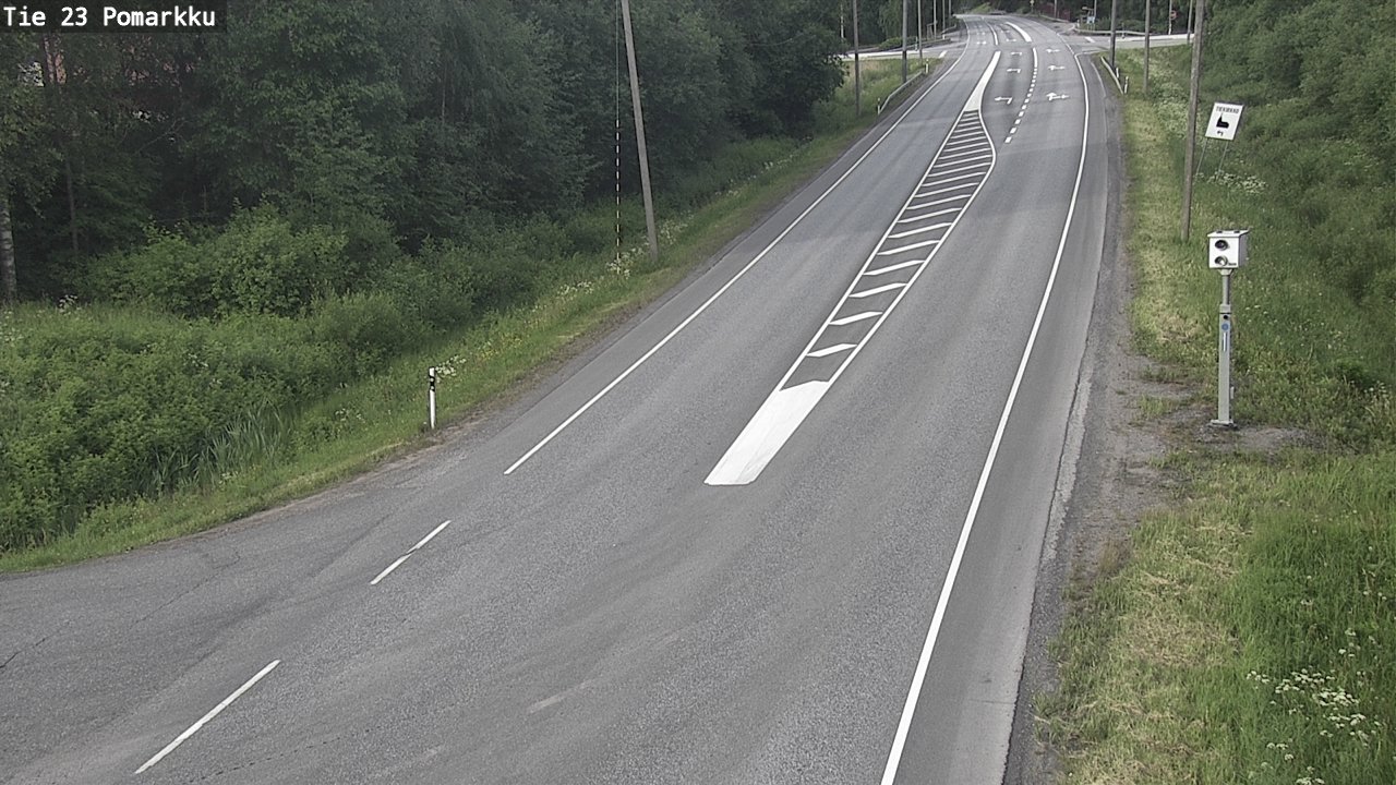 Weather Camera Image Road 23 Pomarkku, Pomarkku, Satakunta