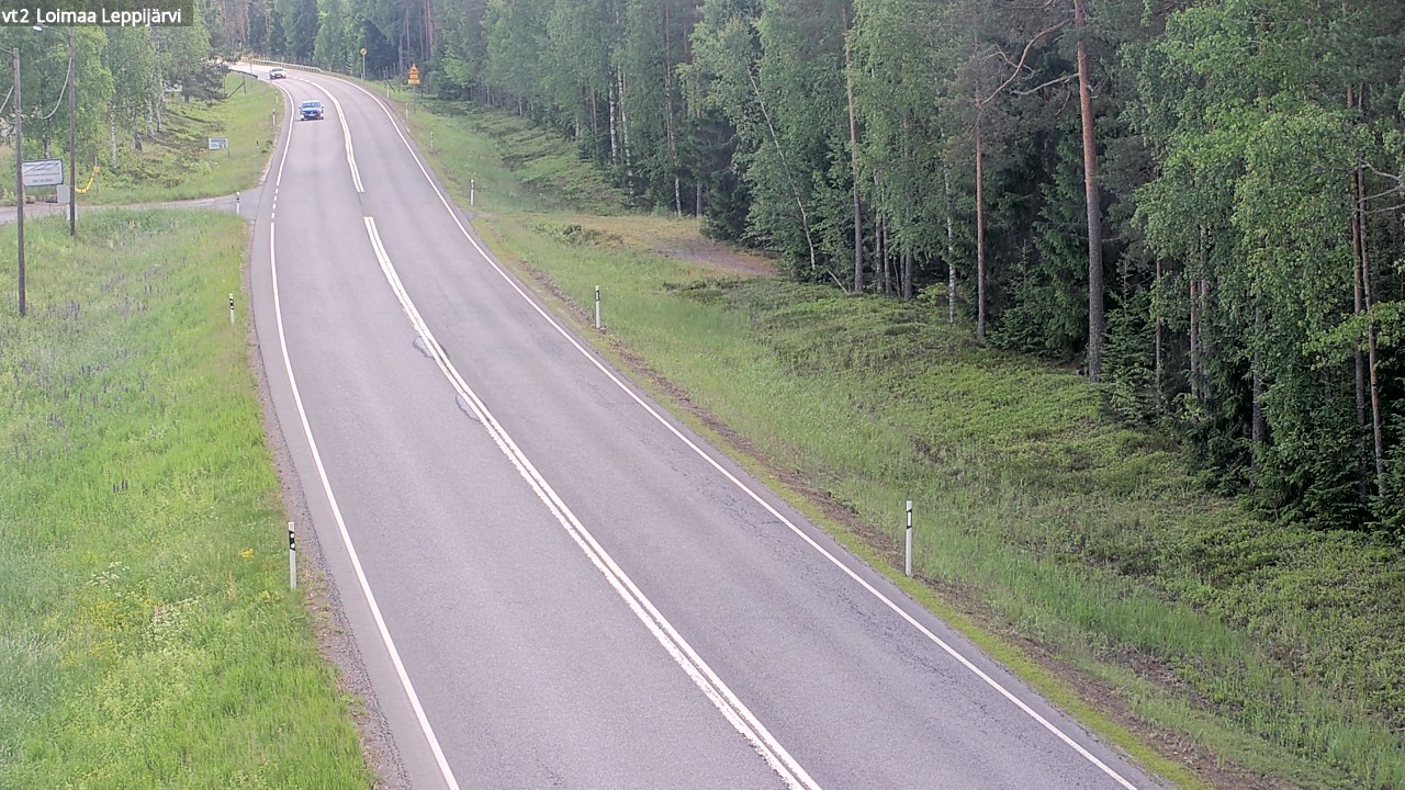 Weather Camera Image Väg 2 Loimaa, Leppijärvi, Loimaa, Varsinais-Suomi