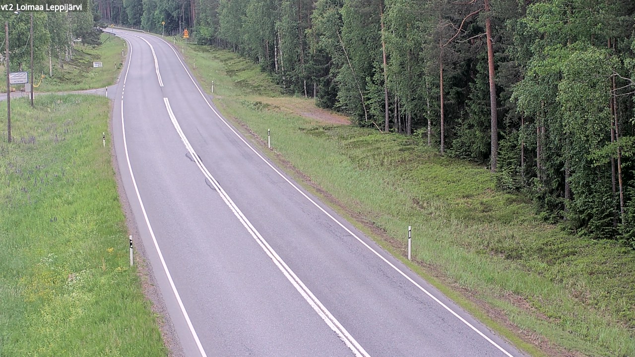 Weather Camera Image Väg 2 Loimaa, Leppijärvi, Loimaa, Varsinais-Suomi