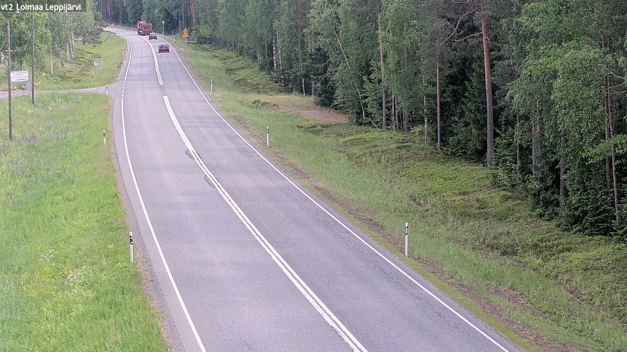 Weather Camera Image Väg 2 Loimaa, Leppijärvi, Loimaa, Varsinais-Suomi