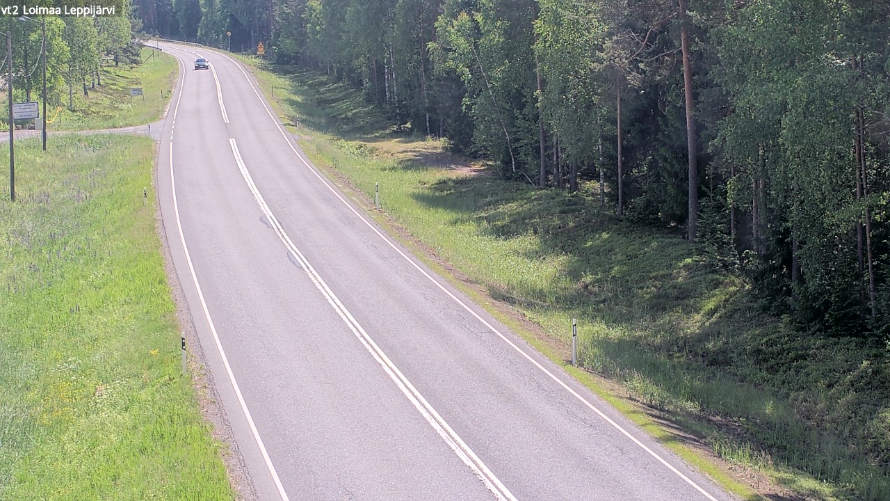 Weather Camera Image Väg 2 Loimaa, Leppijärvi, Loimaa, Varsinais-Suomi