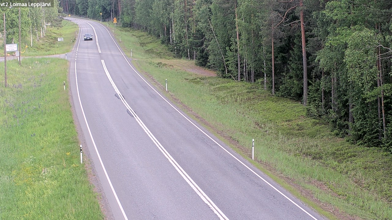 Weather Camera Image Väg 2 Loimaa, Leppijärvi, Loimaa, Varsinais-Suomi