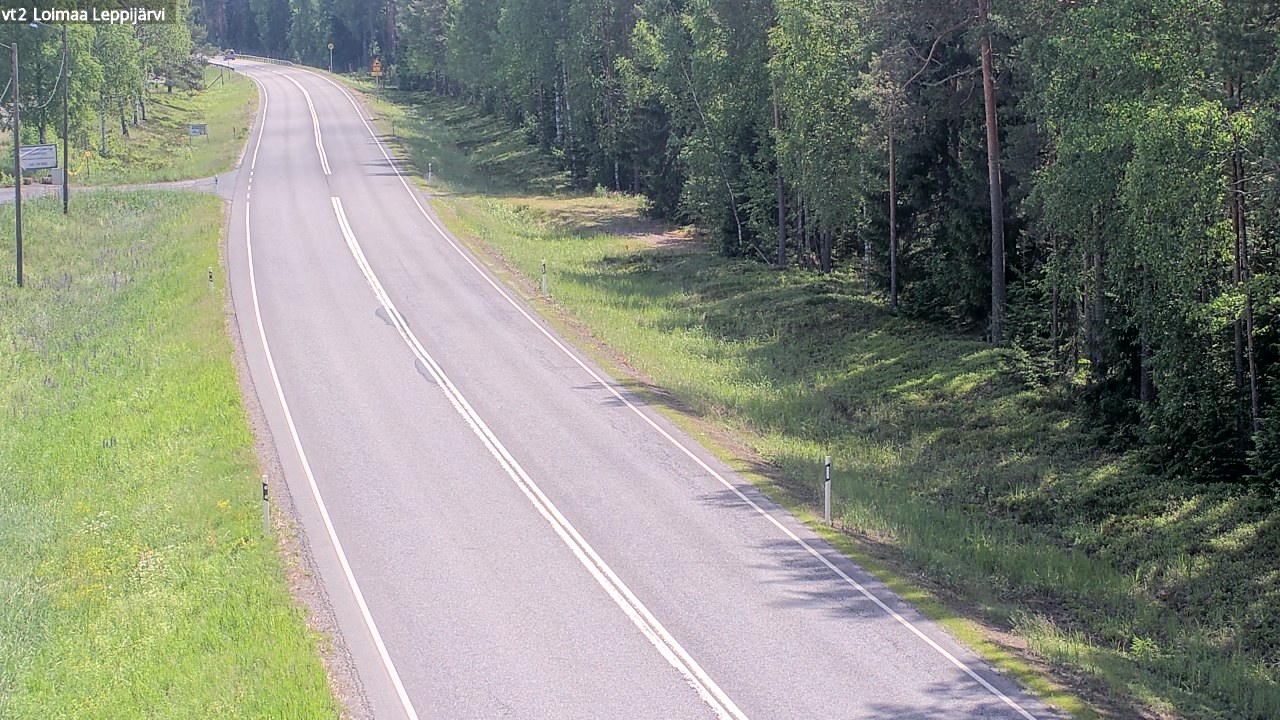 Weather Camera Image Väg 2 Loimaa, Leppijärvi, Loimaa, Varsinais-Suomi