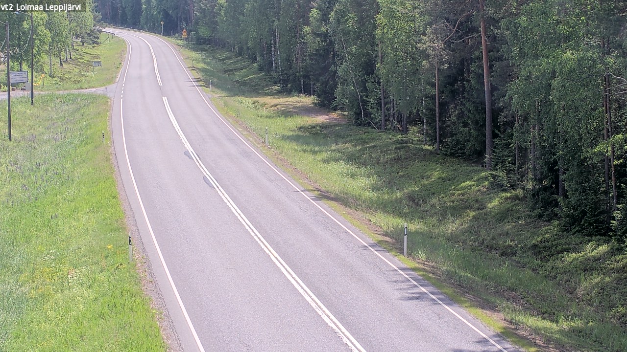 Weather Camera Image Väg 2 Loimaa, Leppijärvi, Loimaa, Varsinais-Suomi