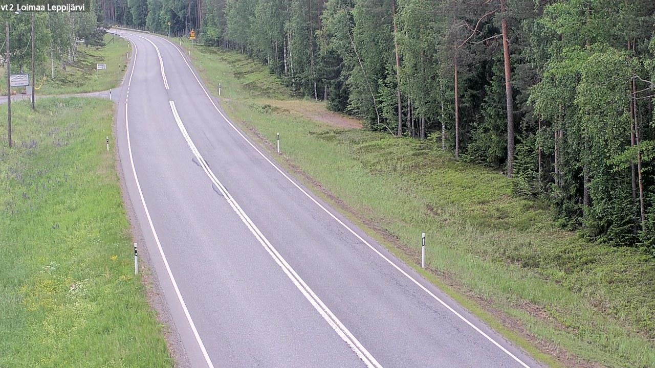 Weather Camera Image Väg 2 Loimaa, Leppijärvi, Loimaa, Varsinais-Suomi