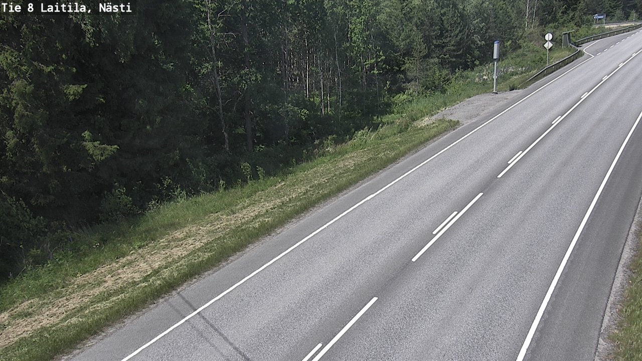 Weather Camera Image Väg 8  Letala, Nästi, Laitila, Varsinais-Suomi