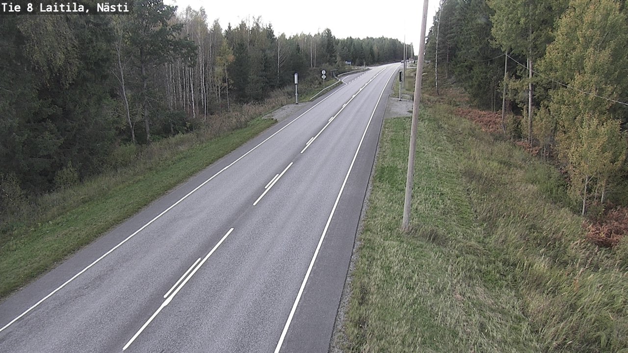 Weather Camera Image Road 8  Laitila, Nästi, Laitila, Varsinais-Suomi
