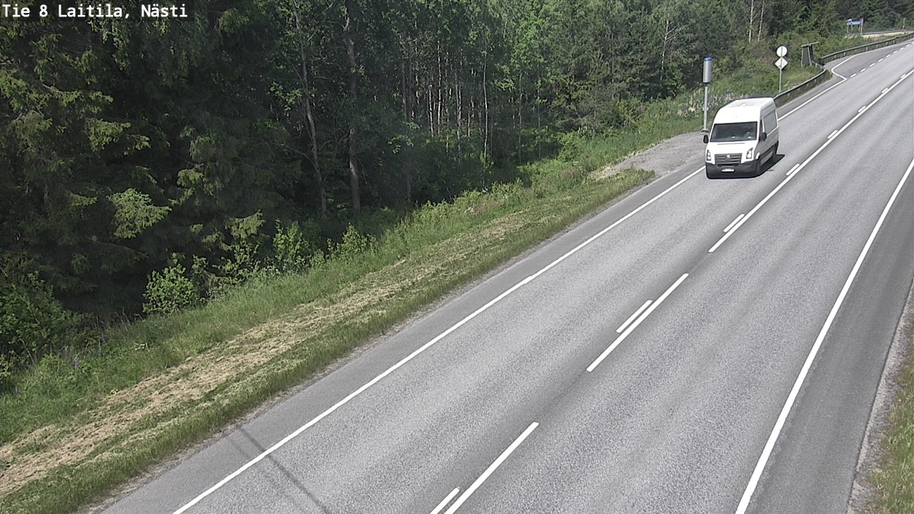 Weather Camera Image Väg 8  Letala, Nästi, Laitila, Varsinais-Suomi