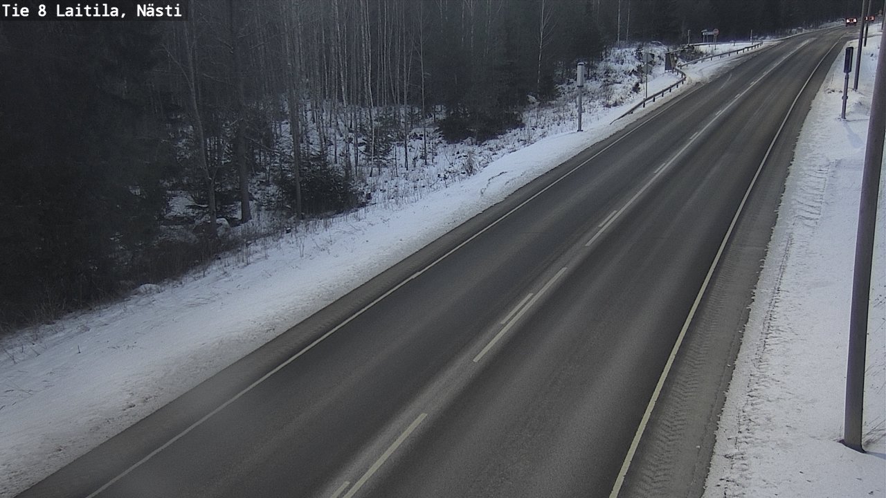 Weather Camera Image Road 8  Laitila, Nästi, Laitila, Varsinais-Suomi