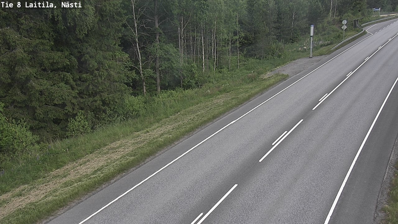 Weather Camera Image Road 8  Laitila, Nästi, Laitila, Varsinais-Suomi