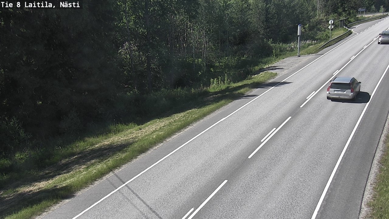 Weather Camera Image Väg 8  Letala, Nästi, Laitila, Varsinais-Suomi