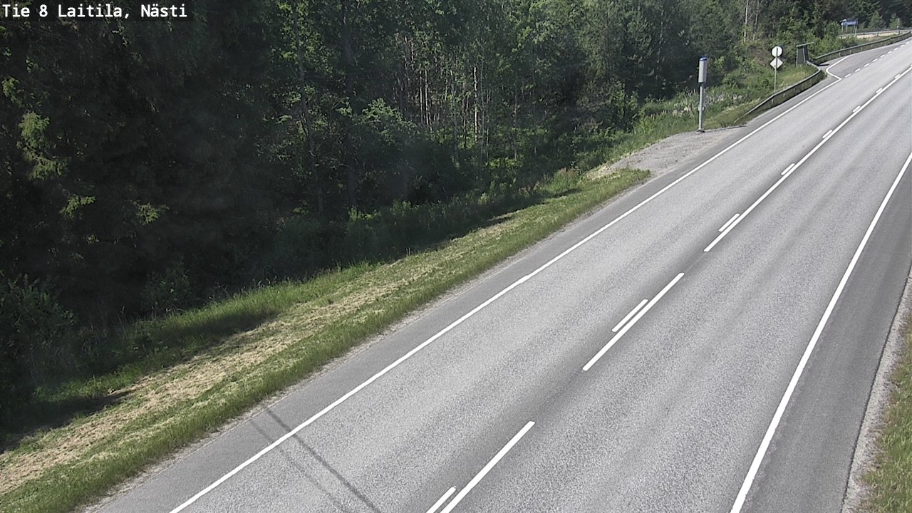 Weather Camera Image Väg 8  Letala, Nästi, Laitila, Varsinais-Suomi