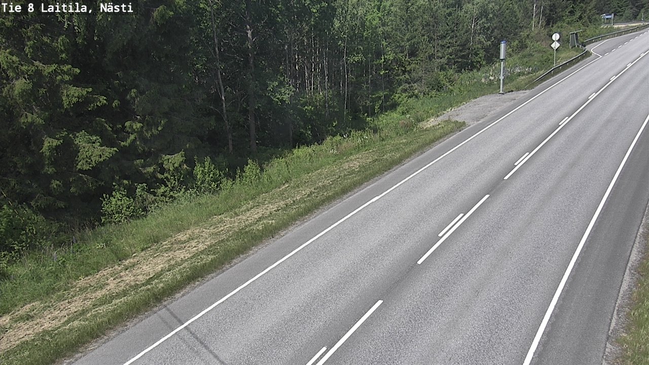 Weather Camera Image Väg 8  Letala, Nästi, Laitila, Varsinais-Suomi