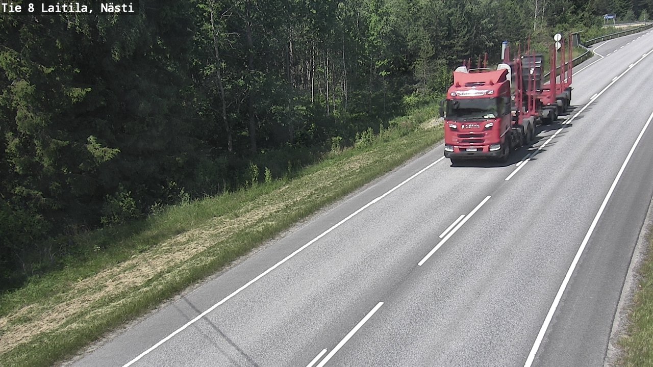 Weather Camera Image Väg 8  Letala, Nästi, Laitila, Varsinais-Suomi