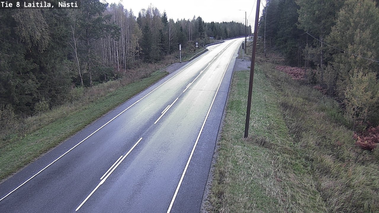 Weather Camera Image Väg 8  Letala, Nästi, Laitila, Varsinais-Suomi