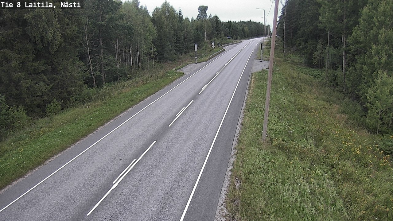Weather Camera Image Road 8  Laitila, Nästi, Laitila, Varsinais-Suomi