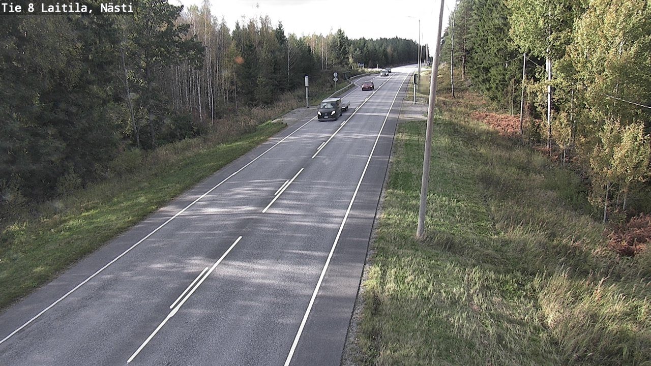 Weather Camera Image Road 8  Laitila, Nästi, Laitila, Varsinais-Suomi