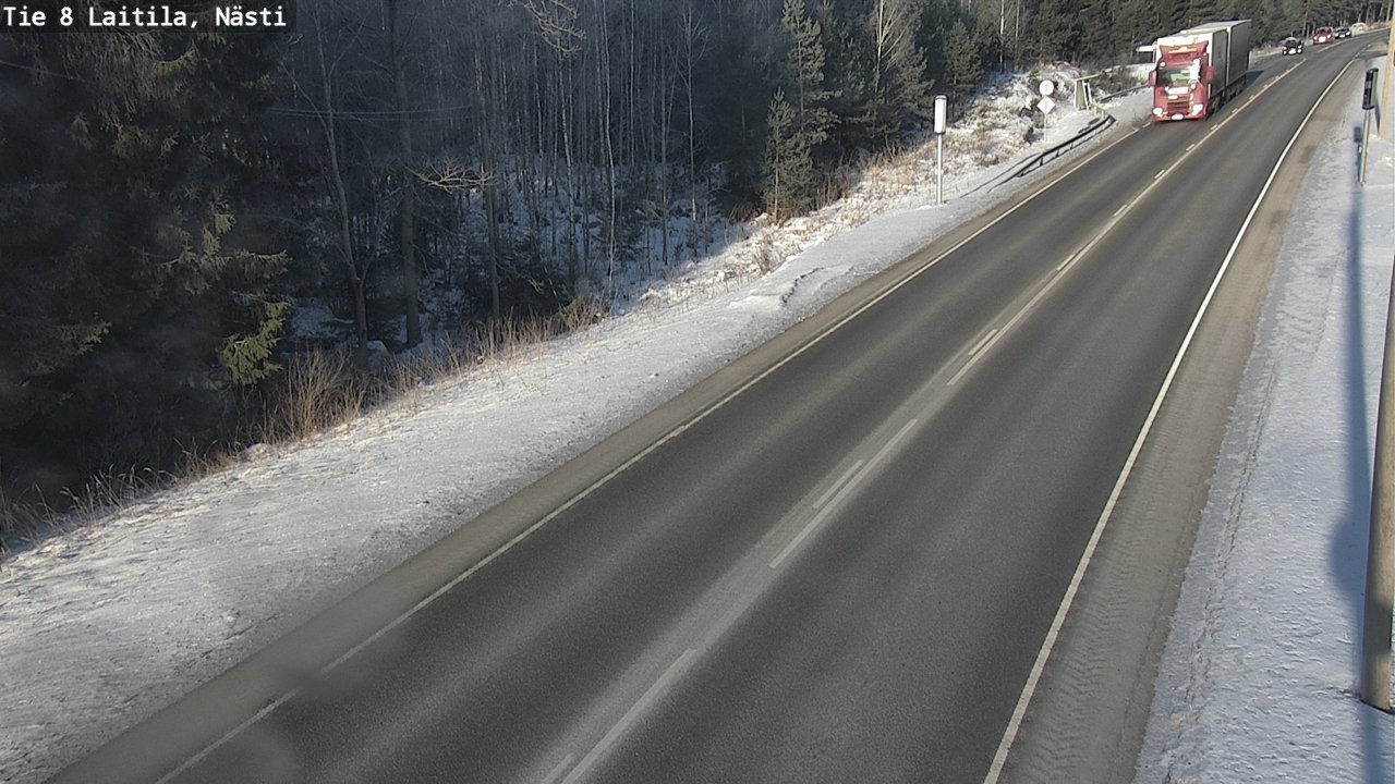 Weather Camera Image Road 8  Laitila, Nästi, Laitila, Varsinais-Suomi