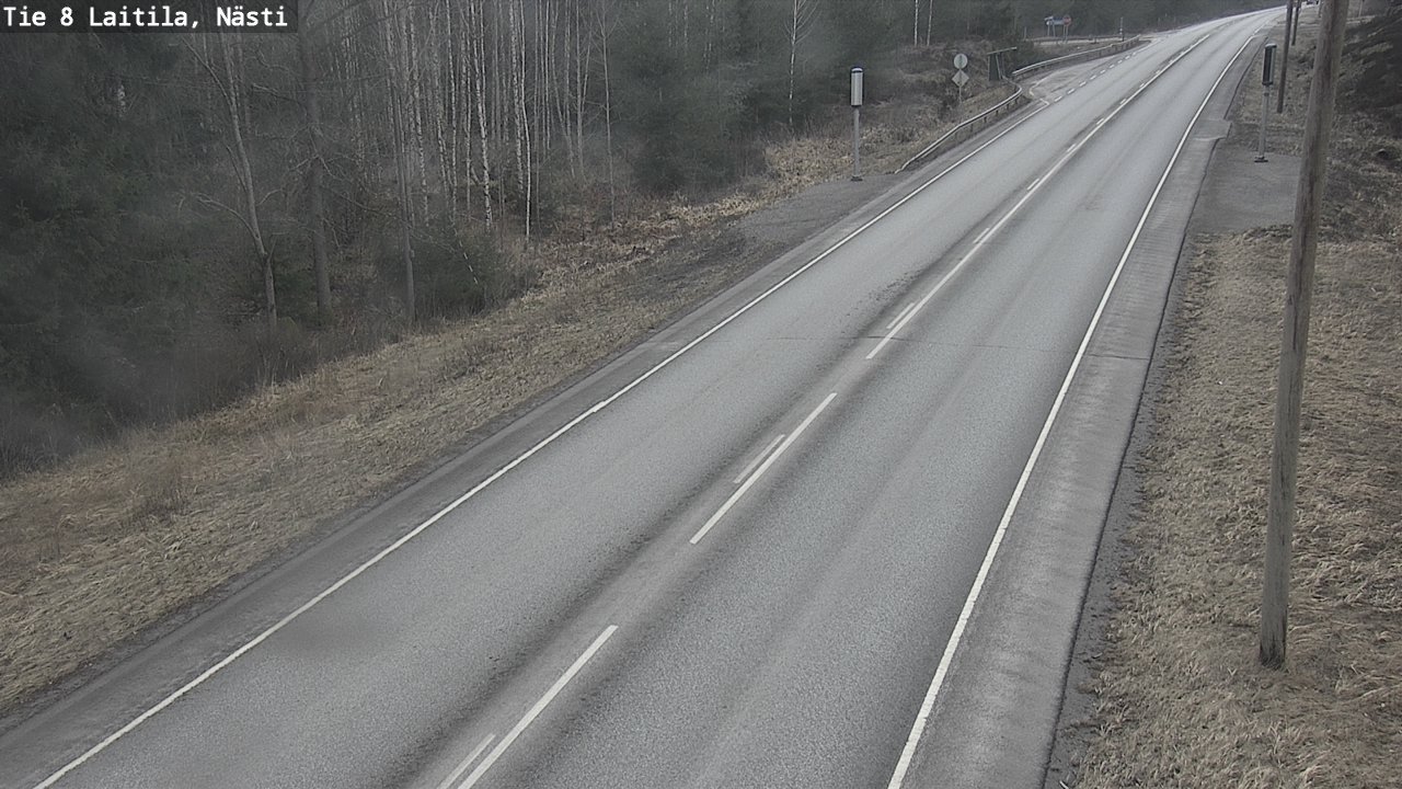 Weather Camera Image Väg 8  Letala, Nästi, Laitila, Varsinais-Suomi