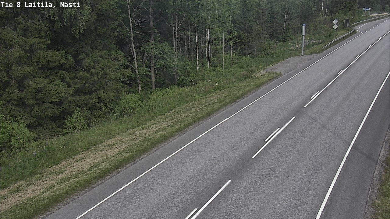 Weather Camera Image Väg 8  Letala, Nästi, Laitila, Varsinais-Suomi