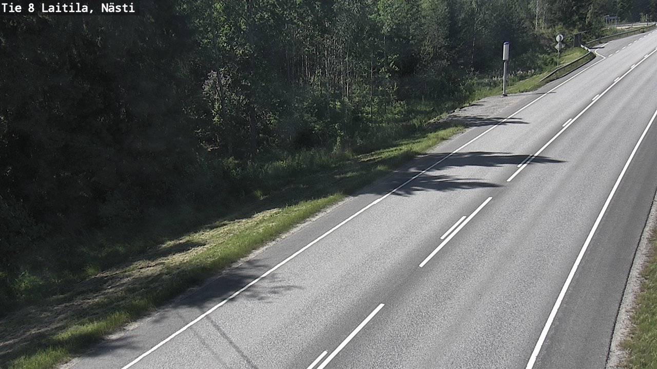 Weather Camera Image Väg 8  Letala, Nästi, Laitila, Varsinais-Suomi