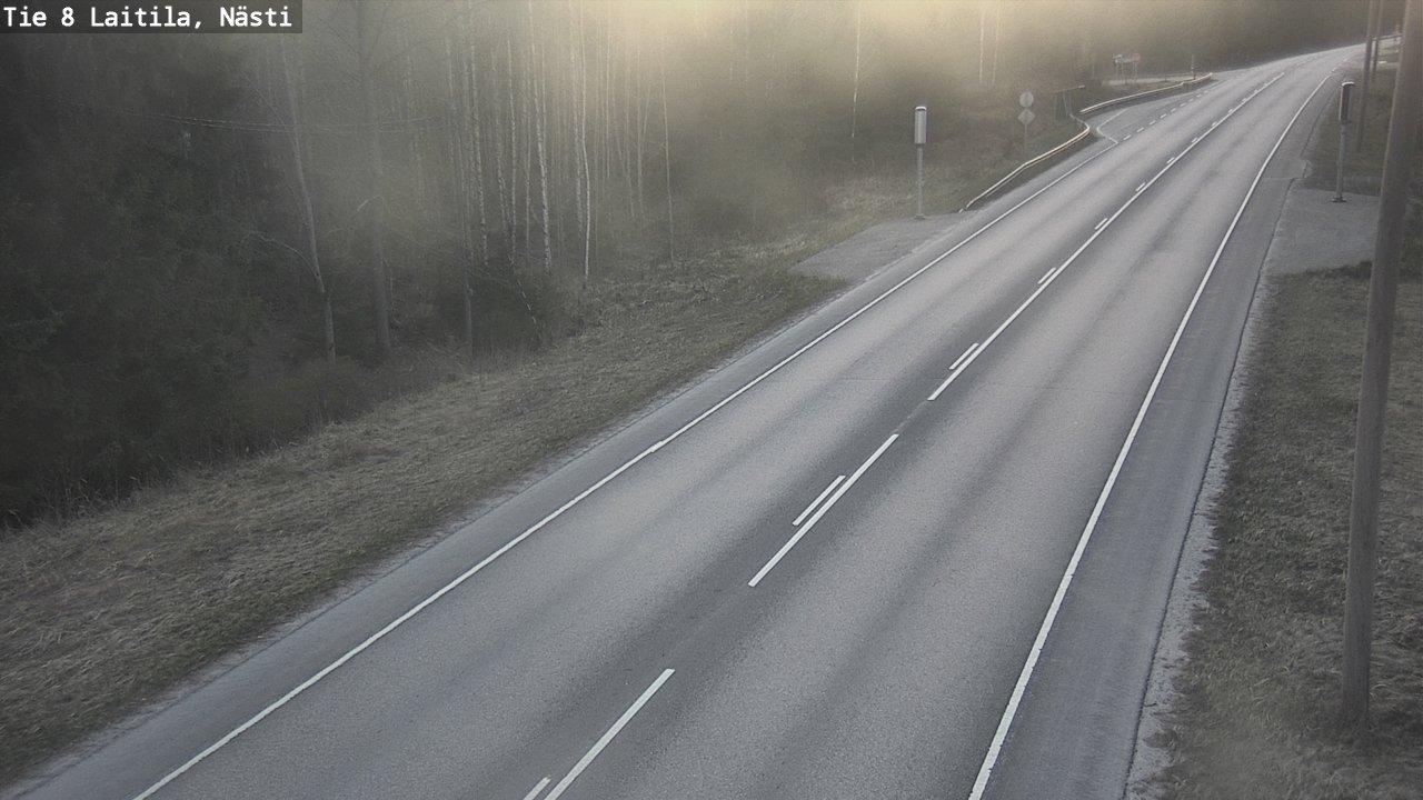 Weather Camera Image Väg 8  Letala, Nästi, Laitila, Varsinais-Suomi
