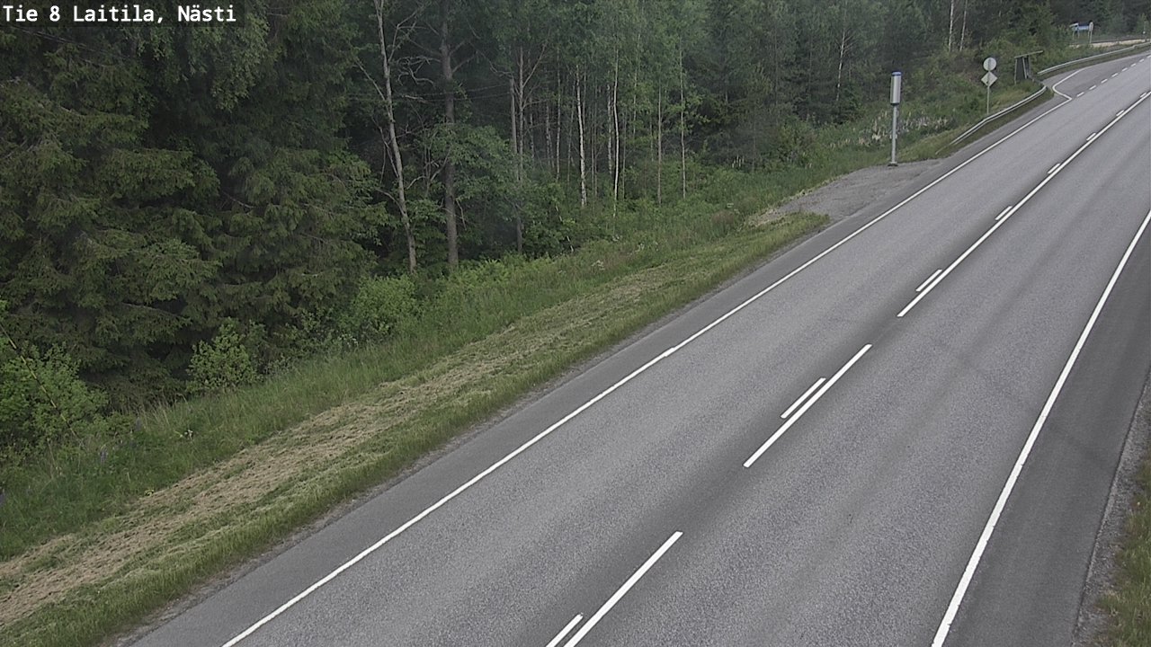 Weather Camera Image Väg 8  Letala, Nästi, Laitila, Varsinais-Suomi