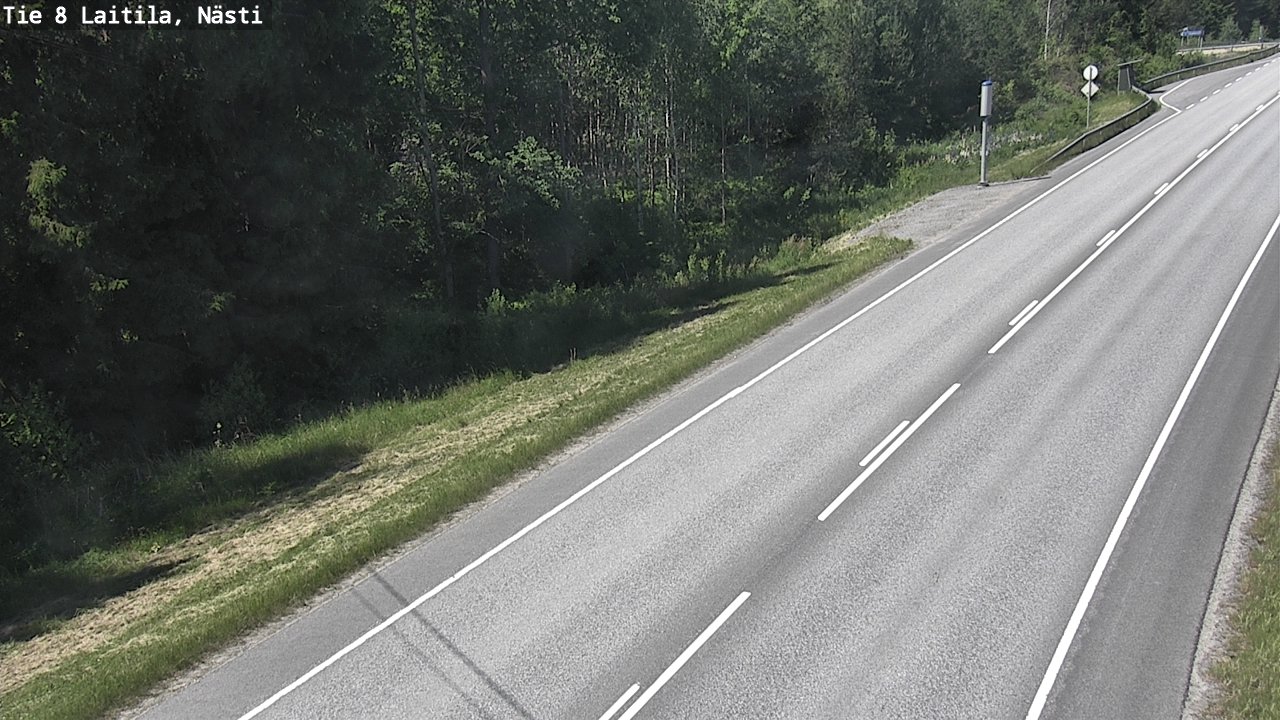 Weather Camera Image Väg 8  Letala, Nästi, Laitila, Varsinais-Suomi