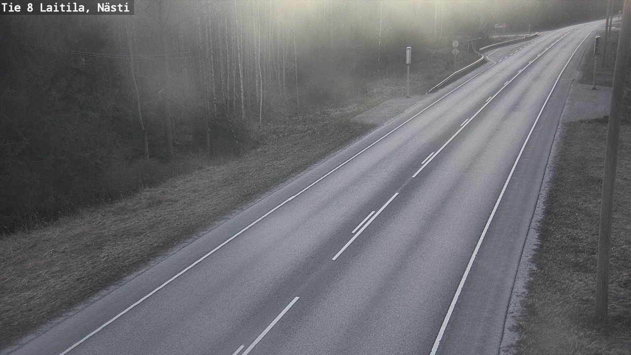 Weather Camera Image Road 8  Laitila, Nästi, Laitila, Varsinais-Suomi
