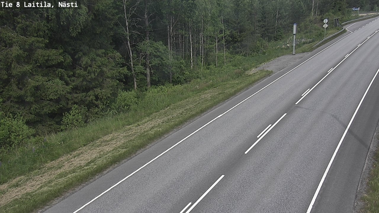 Weather Camera Image Väg 8  Letala, Nästi, Laitila, Varsinais-Suomi