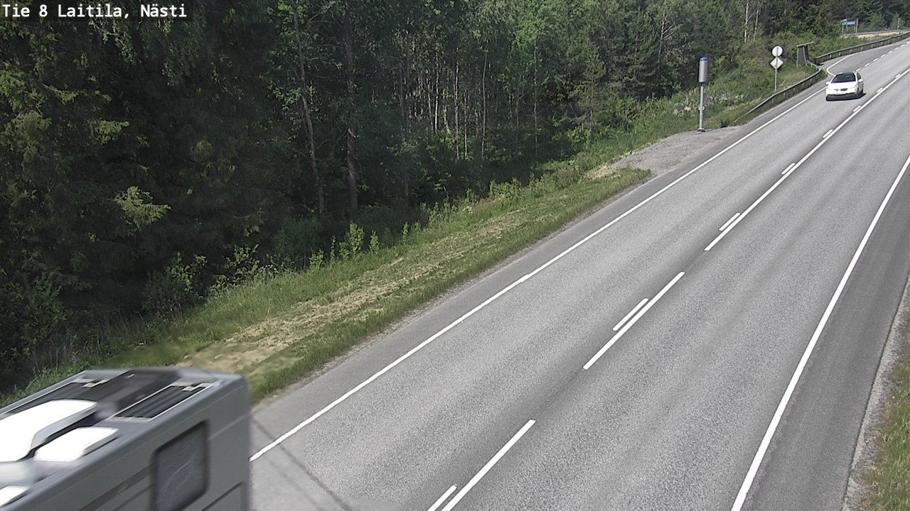 Weather Camera Image Väg 8  Letala, Nästi, Laitila, Varsinais-Suomi
