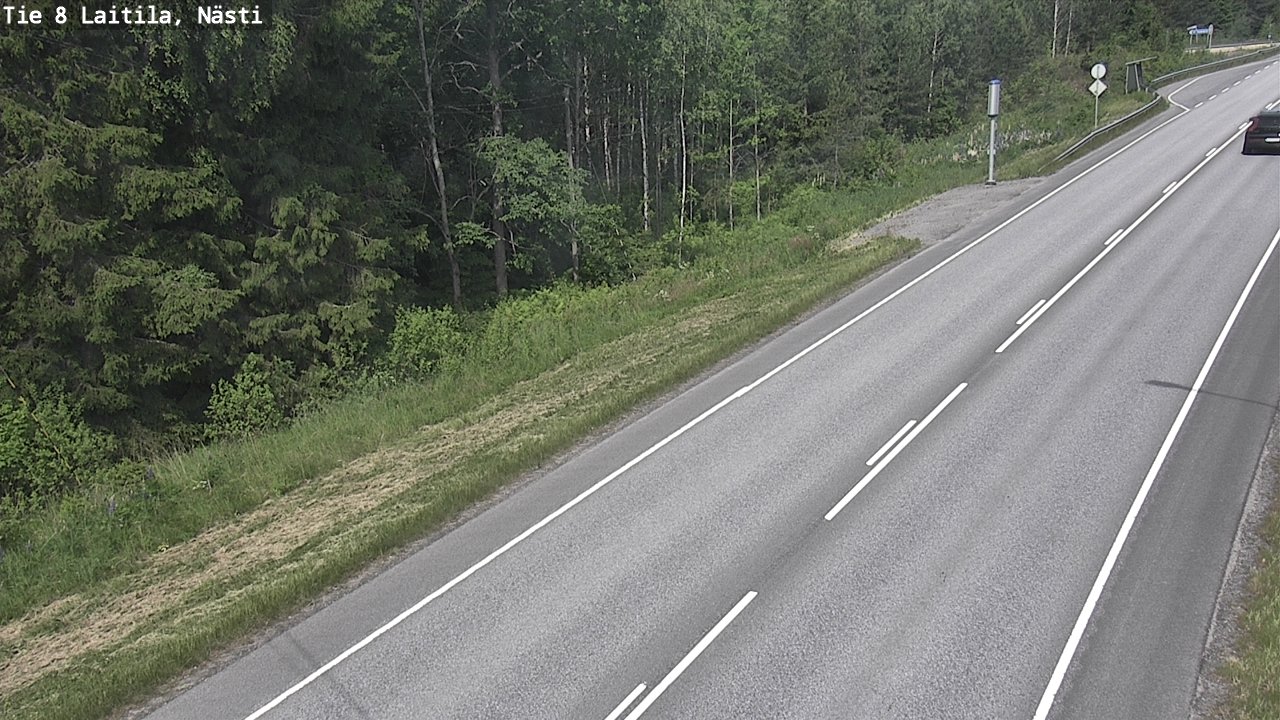 Weather Camera Image Väg 8  Letala, Nästi, Laitila, Varsinais-Suomi