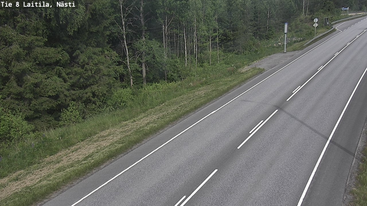 Weather Camera Image Väg 8  Letala, Nästi, Laitila, Varsinais-Suomi