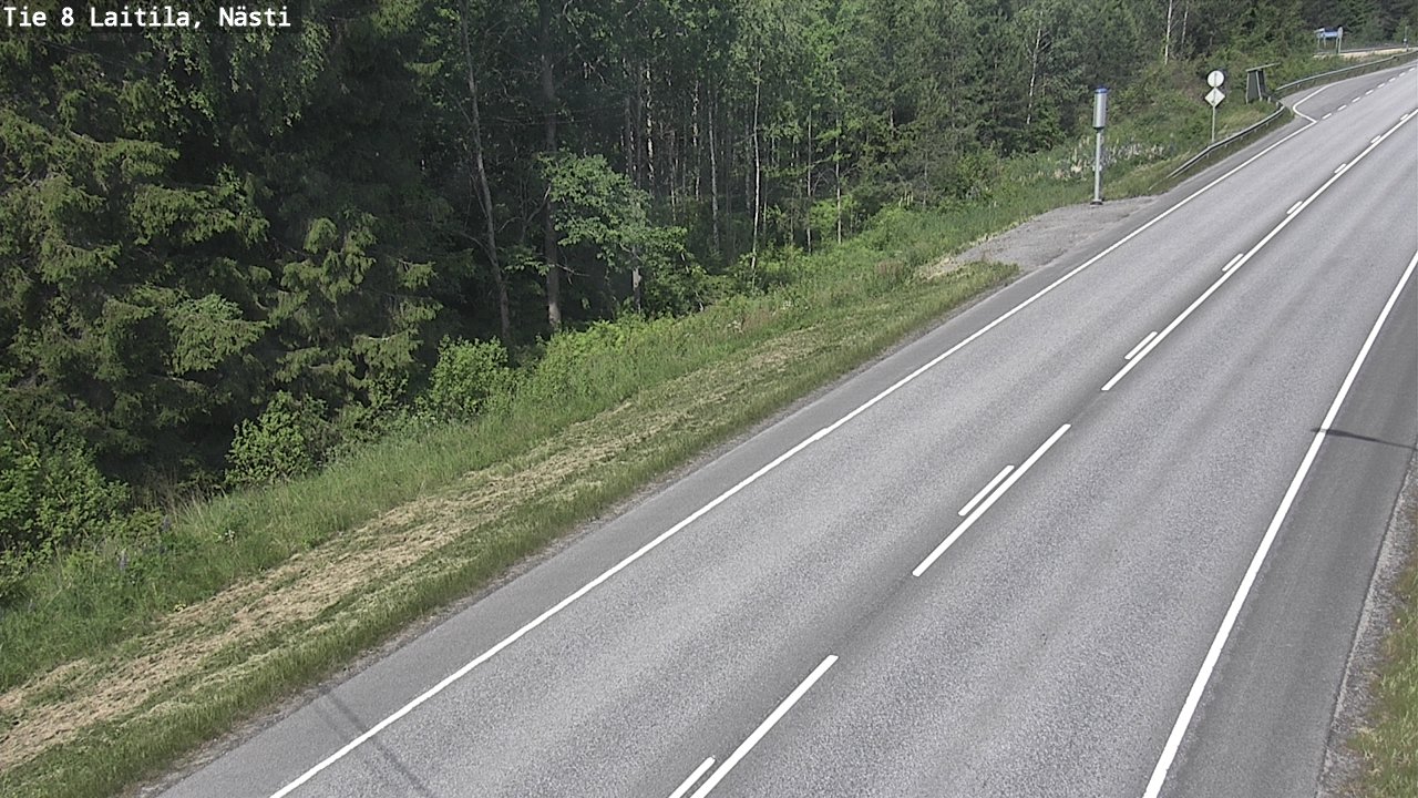 Weather Camera Image Väg 8  Letala, Nästi, Laitila, Varsinais-Suomi