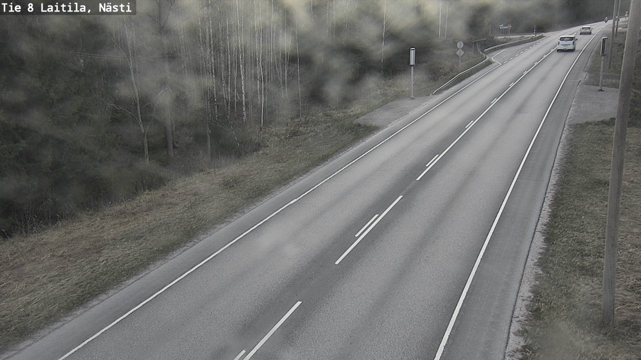 Weather Camera Image Väg 8  Letala, Nästi, Laitila, Varsinais-Suomi