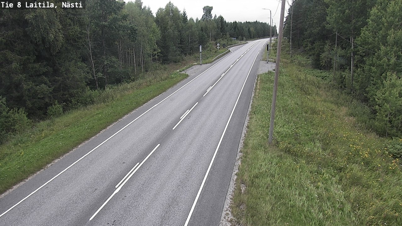 Weather Camera Image Road 8  Laitila, Nästi, Laitila, Varsinais-Suomi