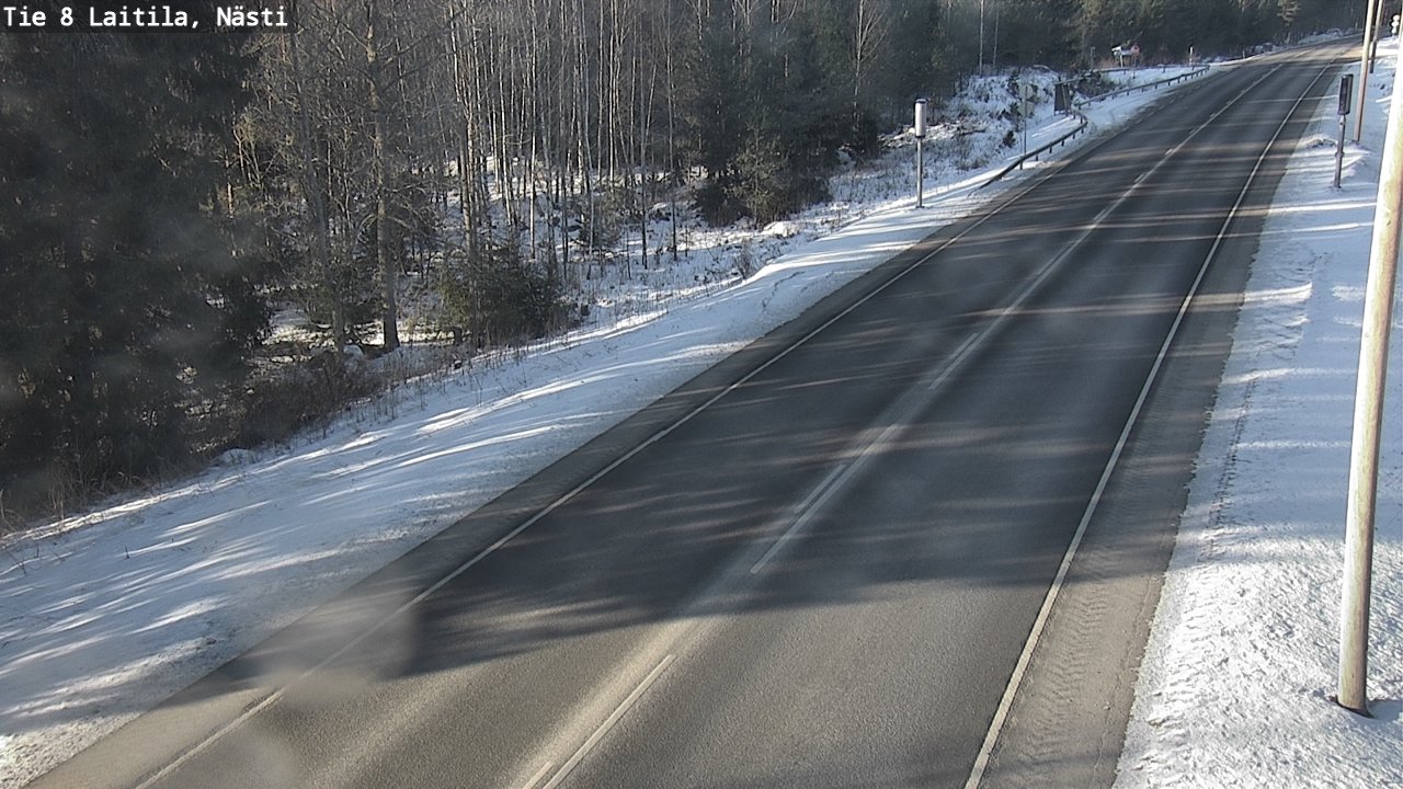 Weather Camera Image Road 8  Laitila, Nästi, Laitila, Varsinais-Suomi