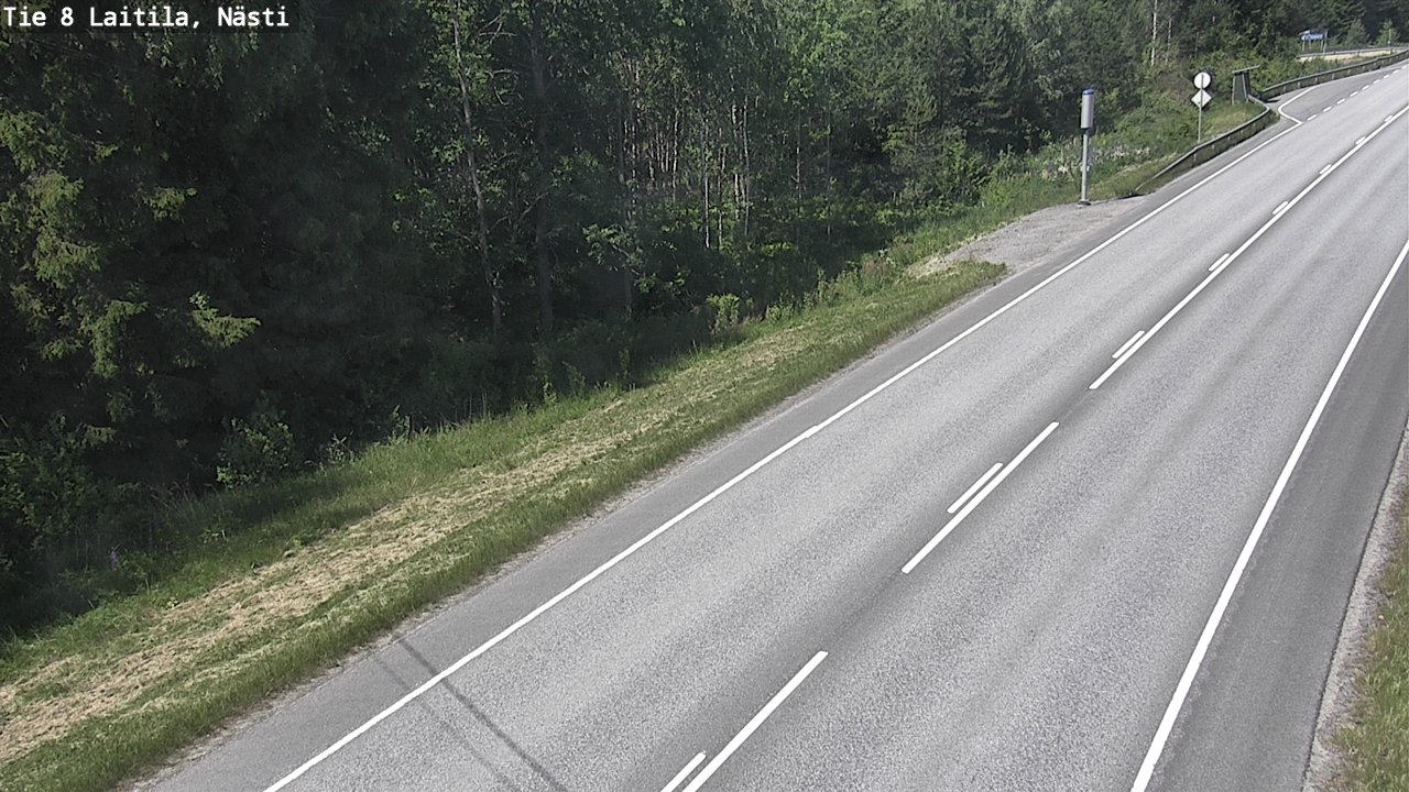 Weather Camera Image Väg 8  Letala, Nästi, Laitila, Varsinais-Suomi