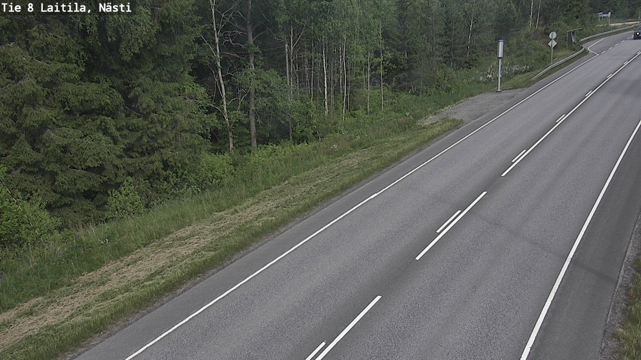 Weather Camera Image Väg 8  Letala, Nästi, Laitila, Varsinais-Suomi
