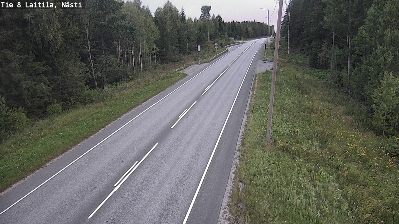 Weather Camera Image Road 8  Laitila, Nästi, Laitila, Varsinais-Suomi