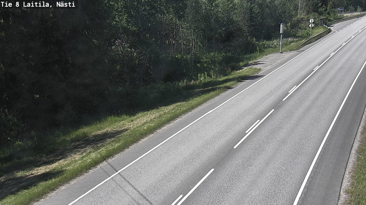 Weather Camera Image Väg 8  Letala, Nästi, Laitila, Varsinais-Suomi