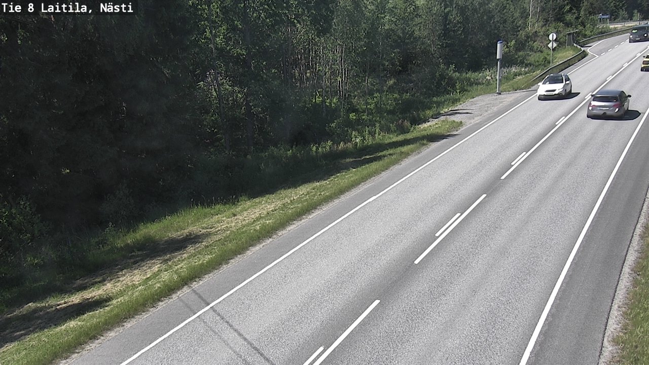 Weather Camera Image Väg 8  Letala, Nästi, Laitila, Varsinais-Suomi
