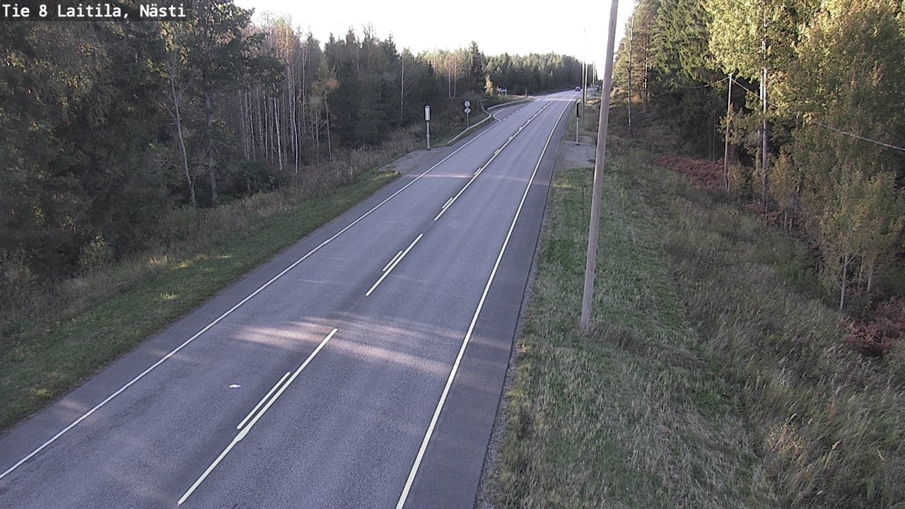 Weather Camera Image Road 8  Laitila, Nästi, Laitila, Varsinais-Suomi