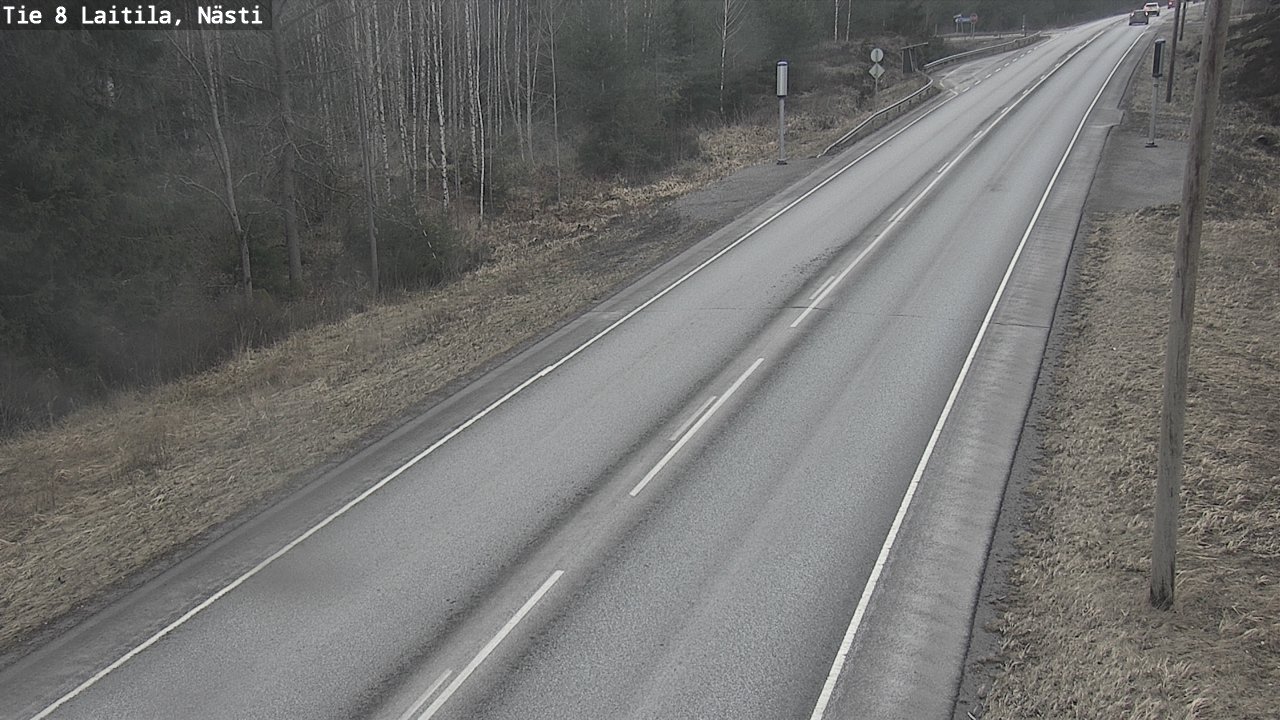 Weather Camera Image Road 8  Laitila, Nästi, Laitila, Varsinais-Suomi