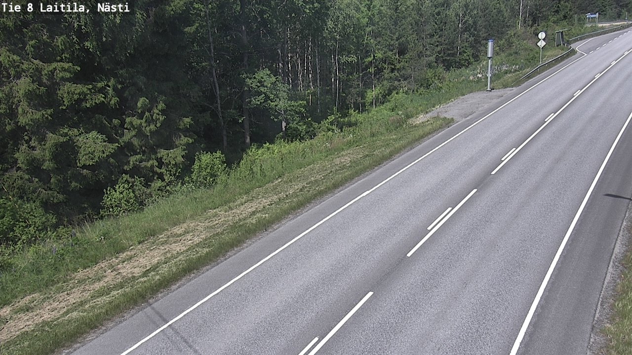Weather Camera Image Väg 8  Letala, Nästi, Laitila, Varsinais-Suomi