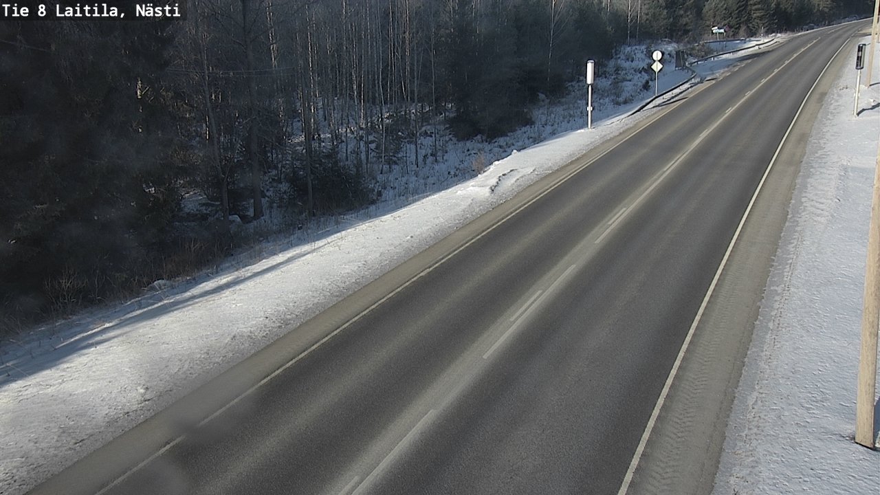 Weather Camera Image Road 8  Laitila, Nästi, Laitila, Varsinais-Suomi