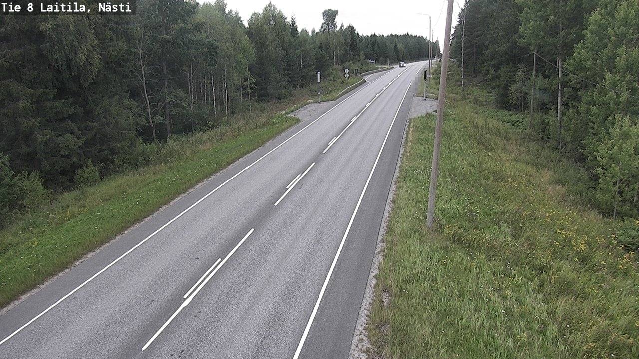 Weather Camera Image Road 8  Laitila, Nästi, Laitila, Varsinais-Suomi